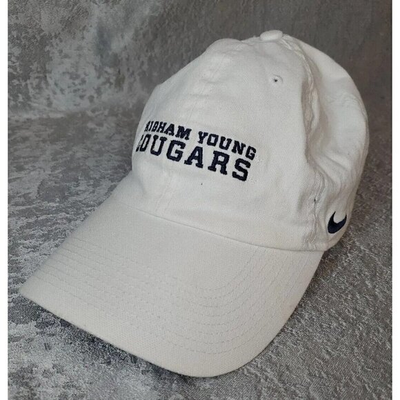 SOLD! NOT AVAIL! Brigham Young Cougars Strapback Dad Hat White Relaxfit RARE cap - Picture 11 of 11